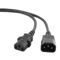 Кабель силовой Cablexpert PC-189-VDE-3M (С13-С14), VDE, черный, 3м