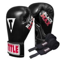 Боксерські рукавички Title Classic Black Max Black 8 oz (CBMBG2 8 BK)