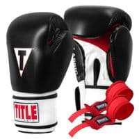Боксерські рукавички Title Classic Leather 2.0 Black/White/Red XXL 18 oz (CSBGL2 XX BK/WH/RD)