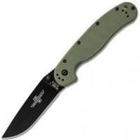 Ніж Ontario Knife RAT I AUS-8 OD Green, Black Blade (ON8846OD)