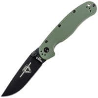 Ніж Ontario Knife RAT II D2 OD Green, Black Blade (ON8830OD)