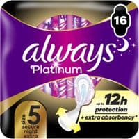 Гігієнічні прокладки Always Platinum Secure Night Extra Розмір 5 16 шт. (8700216452885)