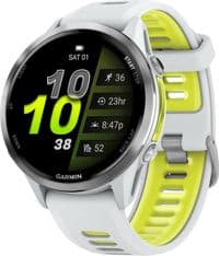 Смарт-годинник Garmin Forerunner 970 Titanium з корпусом Whitestone та жовтим ремінцем Whitestone/T. Amp