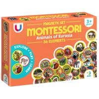 Навчальний набір DoDo Магнітний набір Монтесорі Тварини на континентах: Євразія (200285)