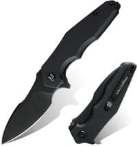 Нож Hightron Mini Ventura, D2, G10, черный, черный stonewash клинок (HK05BLKBS)