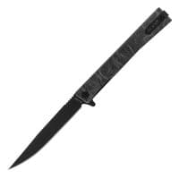 Нож Ocaso Solstice, Engraved titanium Topo Pattern, Black (10ETB)