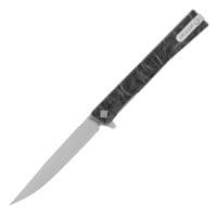 Нож Ocaso Solstice, Engraved titanium, Topo Pattern, Satin (10ETS)