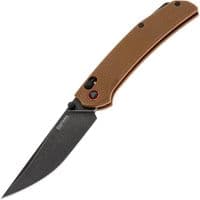 Нож SRM Asika, Sandvik 14C28N, микарта, черно-коричневый (411L-MN)