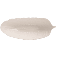 Блюдо LED DEEP LEAF WHITE / овал./ 35Х14Х8см (B010392)