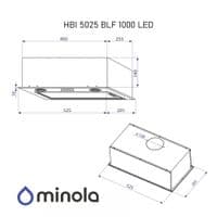 Вытяжка Minola HBI 5025 BLF LED