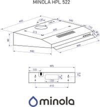 Витяжка Minola HPL 522 BL