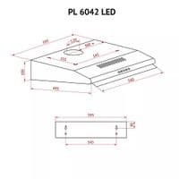 Вытяжка Perfelli PL 6042 W LED