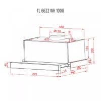 Вытяжка Perfelli TL 6622 WH 1000 LED
