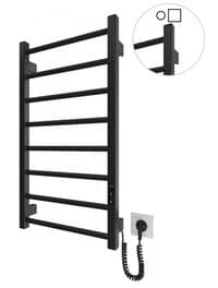 Рушникосушка Hygge Family електрична Leeds, 770х430х80мм, таймер-регулятор, сталь, чорний матовий