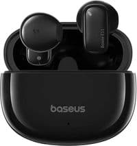 Навушники бездротові Baseus Bowie E11, Black, Bluetooth 5.3, мікрофон (ENC), динаміки 12 мм, кейс, 2x40 mAh / 400 mAh, Type-C