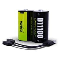 Аккумулятор D/R20 USB Type-C 7400mAh/11100mWh 1.5V Li-ion 2шт./уп. (Loop Energy) Verico (1BTOV-A5N0A2-NN)