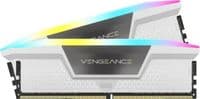 Оперативна пам'ять CORSAIR VENGEANCE RGB DDR5 32 ГБ (2 x 16 ГБ) DDR5 6000 CL30-36-36-76 1.40 В Intel XMP та AMD EXPO - Білий