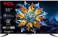 Телевизор 55" TCL QLED Pro 4K 60Hz Smart Google TV Black ONKYO sound