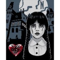 Картина по номерам Santi Wednesday Secrets of Nevermore 40х50 см, алмазная мозаика (955322)