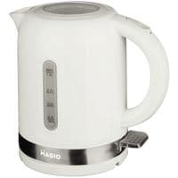 Электрочайник Magio МG-110, White, 1360W, 1 л, дисковый, пластиковый корпус, индикатор уровня воды