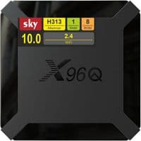 ТВ-приставка X96Q, Black, Rockchip RK3518 (4 ядра), 2Gb, 32Gb, WiFi 6 / Bluetooth, RJ45, 1xUSB 3.0 / 1xUSB 2.0, microSD, Android 14, пульт ДК