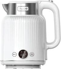 Електрочайник Magio МG-507, White, 1250W, 1.5 л, дисковий, подвійні стінки: нержавіюча сталь, пластик, функція регулювання та підтримання температури: 45, 55, 75, 80, 85, 90℃, дисплей