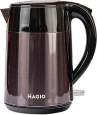 Електрочайник Magio МG-513, Black, 1000W, 1 л, дисковий, подвійні стінки: нержавіюча сталь