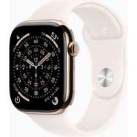 Apple Watch Series 11 GPS + Cellular 46mm Gold Titanium Case with Light Blush Sport Band - S/M,Model A3337