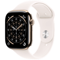 Apple Watch Series 11 GPS + Cellular 46mm Gold Titanium Case with Light Blush Sport Band - M/L,Model A3337