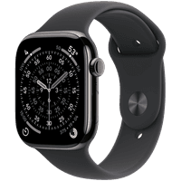 Apple Watch Series 11 GPS + Cellular 46mm Slate Titanium Case with Black Sport Band - S/M,Model A3337