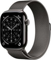 Apple Watch Series 11 GPS + Cellular 46mm Slate Titanium Case with Slate Milanese Loop - S/M,Model A3337