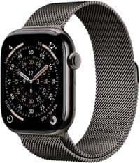 Apple Watch Series 11 GPS + Cellular 46mm Slate Titanium Case with Slate Milanese Loop - M/L,Model A3337