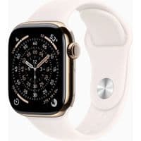 Apple Watch Series 11 GPS + Cellular 42mm Gold Titanium Case with Light Blush Sport Band - S/M,Model A3335
