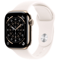 Apple Watch Series 11 GPS + Cellular 42mm Gold Titanium Case with Light Blush Sport Band - M/L,Model A3335