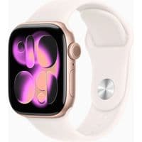 Apple Watch Series 11 GPS + Cellular 42mm Rose Gold Aluminium Case with Light Blush Sport Band - S/M,Model A3335
