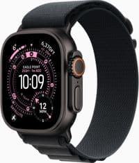 Apple Watch Ultra 3 GPS + Cellular 49mm Black Titanium Case with Black Alpine Loop - Medium,Model A3281