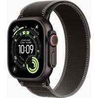 Apple Watch Ultra 3 GPS + Cellular 49mm Black Titanium Case with Black/Charcoal Trail Loop - S/M,Model A3281