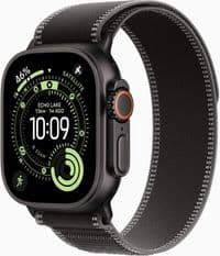 Apple Watch Ultra 3 GPS + Cellular 49 мм, чорний титановий корпус з чорним/вугільним ремінцем Trail Loop - M/L, модель A3281