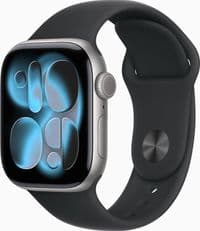 Apple Watch Series 11 GPS + Cellular 42mm Space Grey Aluminium Case with Black Sport Band - S/M,Model A3335