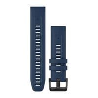 Ремінець для годинника Garmin QuickFit22 Captain Blue з чорною фурнітурою з нержавіючої сталі 010-13111-31