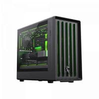 Корпус М-ATX без блока питания, закаленное стекло, пластик M-ATX, ITX USB 3.0*1, Type-C*1, RGB Co Claw 360 BK