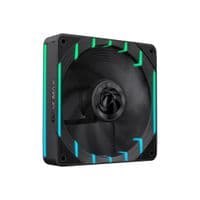 Корпусный кулер 120 мм, 3-контактный AURA (M/F) и 4-контактный ШИМ-воздух, поток воздуха 66,89 куб. футов в минуту, статическое давление воздуха 2,62 мм - H2ON Tornado T12 ARGB-R