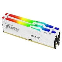Kingston 16GB 5200MT/s DDR5 CL40 DIMM (Kit of 2) FURY Beast White RGB