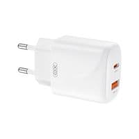 Зарядное устройство для XO L158 (USB, USB-С, 3A) 20W White