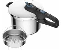 Скороварка Tefal Secure Trendy, 6л, с паровой корзинкой, нержавеющая сталь, пластик