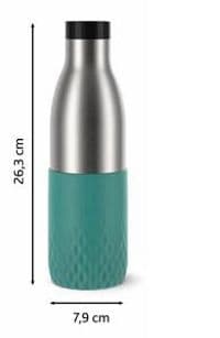 Термопляшка Tefal Bludrop soft touch, 700мл, нержавіюча сталь, зелений