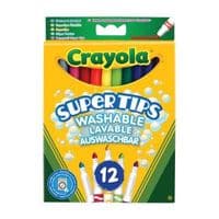 Набір для творчості Crayola 12 тонких фломастерів яскравих кольорів (7509)