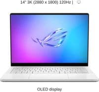 Ноутбук ASUS ROG Zephyrus G14 OLED 3K 120Hz AMD Ryzen 9 270, 16 ГБ оперативної пам'яті, GeForce RTX 5060, 1 ТБ SSD, платиновий білий (GA403UM-G14.R9HX4) Платиновий білий
