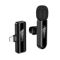 Бездротова мікрофонна система HOCO L20 Fair wireless microphone iP Black