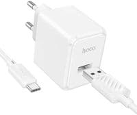 Зарядний пристрій HOCO CS11A Ocean single port charger set(Type-C) White